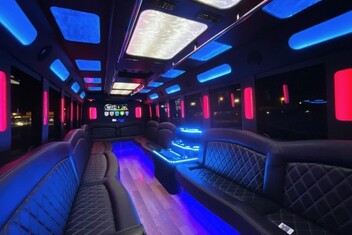 San Bernardino Limousine Bus Interior