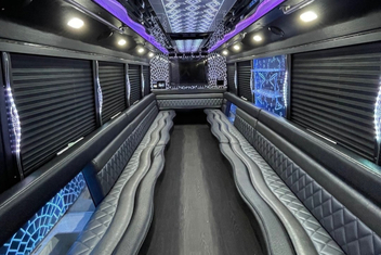 San Bernardino Party Bus Interior
