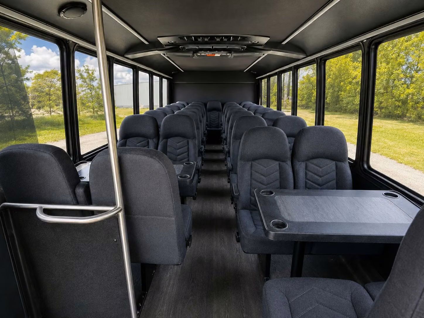 15 passenger minibus interior
