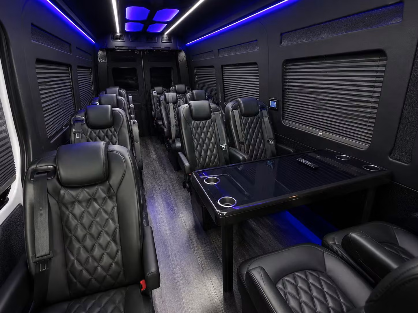 sprinter van with driver inside